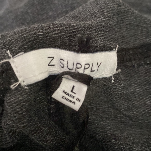 ❗️SOLD❗️Z Supply Charcoal Black Candace Short OverAlls Size L - Picture 9 of 12